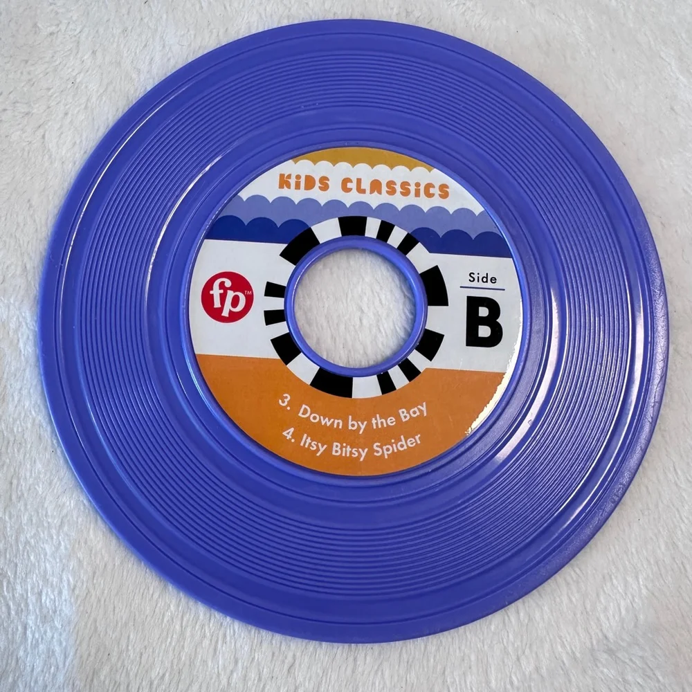 Fisher Price Kids Classics Record Purple BINGO Itsy Bitsy Spider Toy Disc